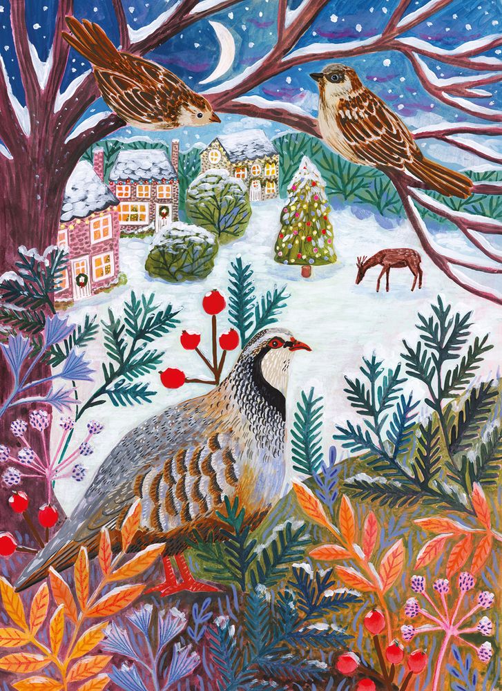 Lee Foster-Wilson Snowy Night Christmas Card Pack