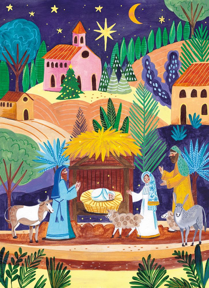 Caroline Bonne Müller A Joy to the World Christmas Card Pack