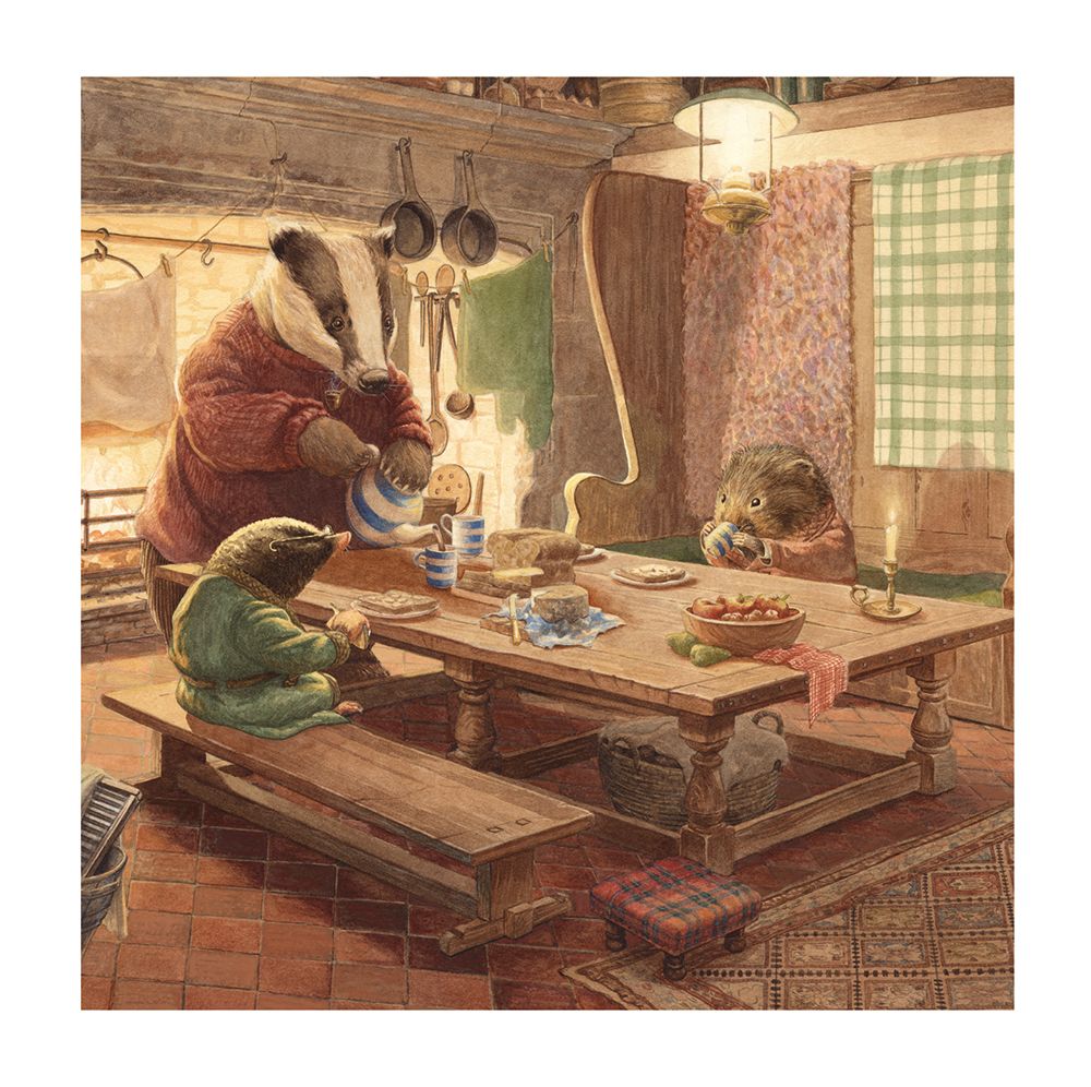 Chris Dunn Badger's Kitchen Art Card