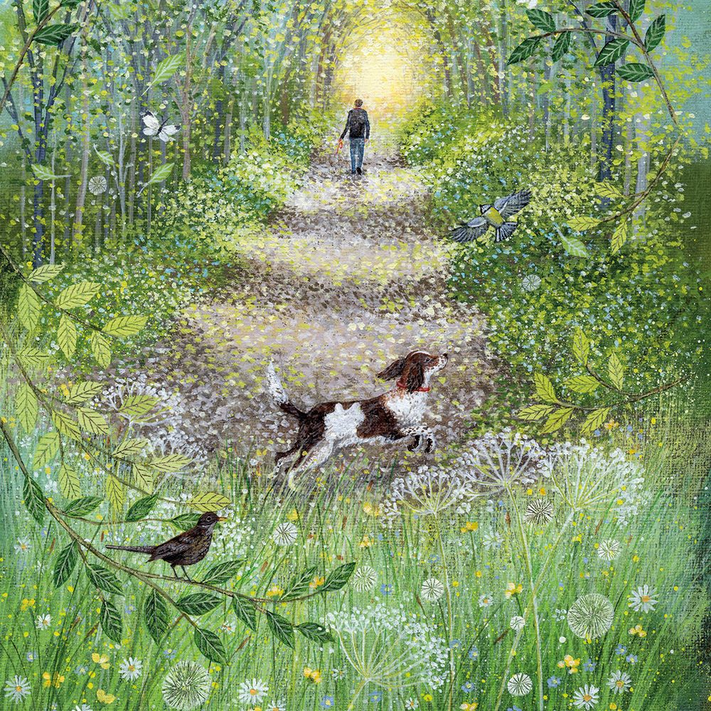 Lucy Grossmith Summer Woodland Walk Art Card