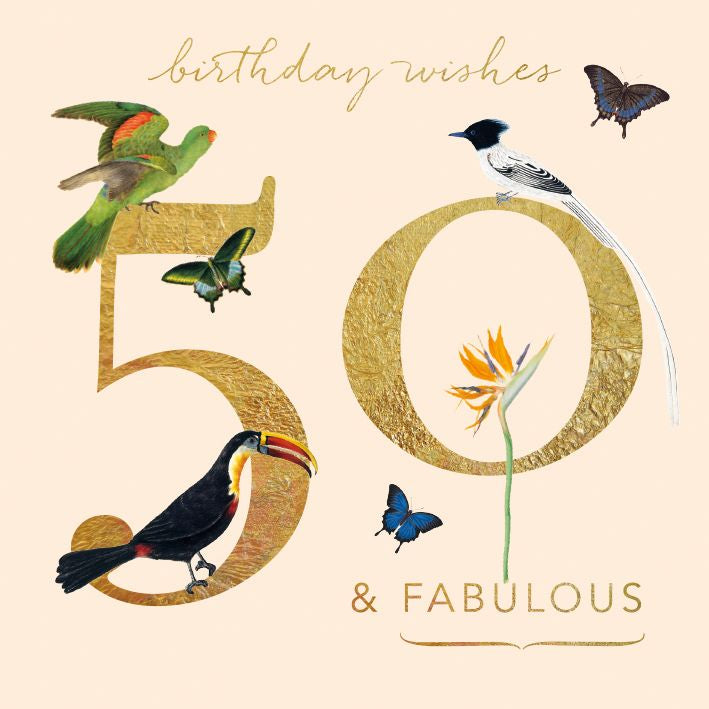 Natural History Museum 50 Today 50th Card