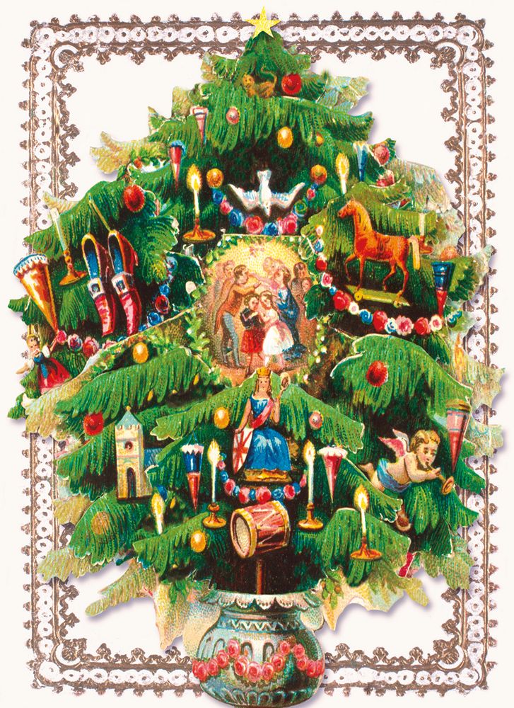 V&A Christmas Tree Card Pack