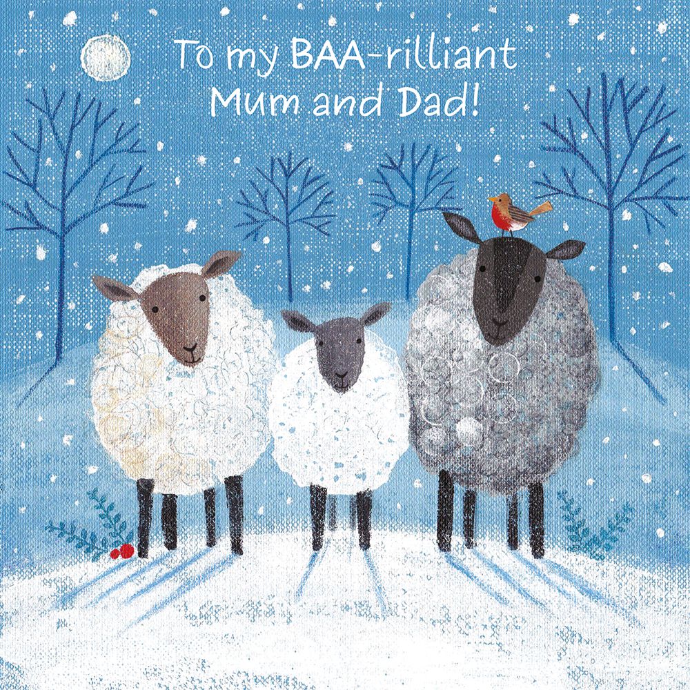Jo Cave Christmas Bleatings Card