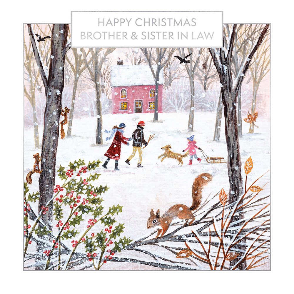 Lucy Grossmith Winter Wood Walk Christmas Card
