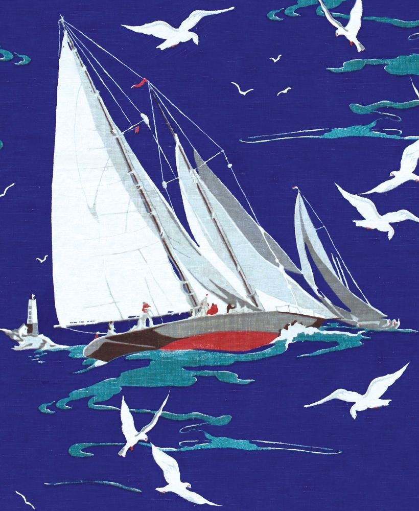 Morton Sundour Fabrics Westwardho Art Card
