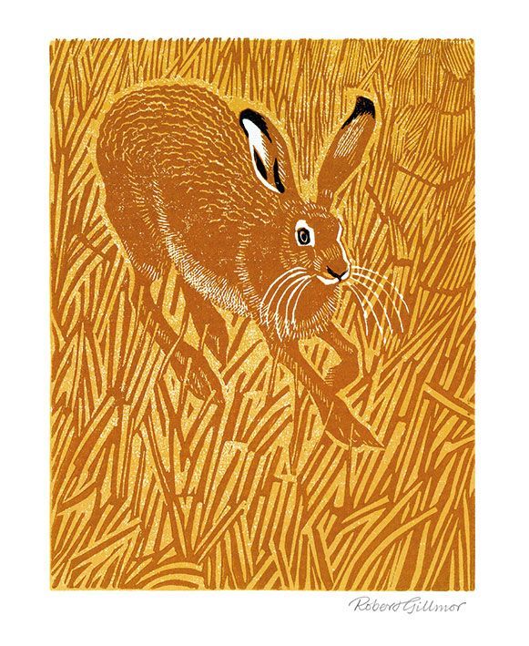 Robert Gillmor Stubble Hare Art Card
