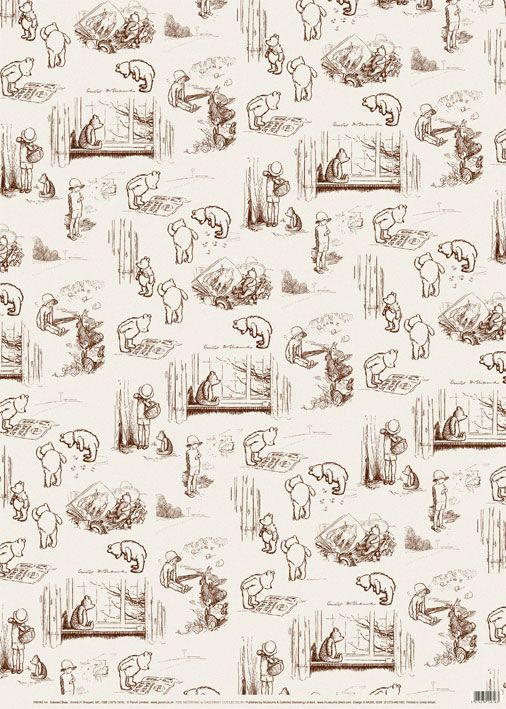Ernest H Shepard Edward Bear Giftwrap Gift Wrap