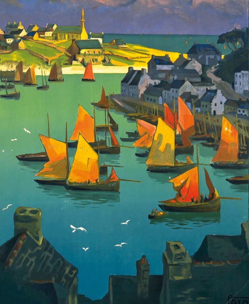 Charles-Jean Hallo Côte Sud De Bretagne Art Card