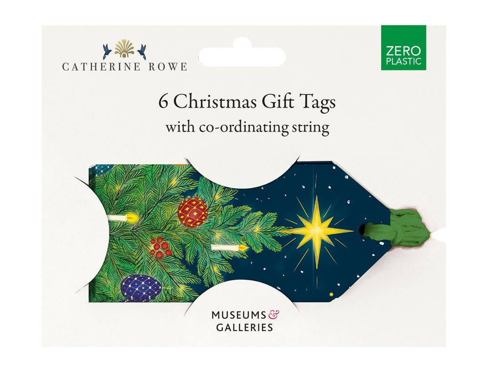 Catherine Rowe Celestial Christmas Trees Christmas Gift Tags