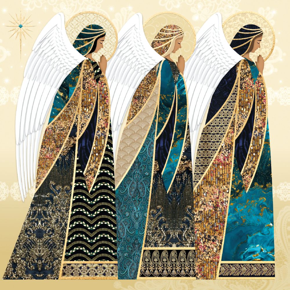 Paula Doherty Three Angels Christmas Card Pack