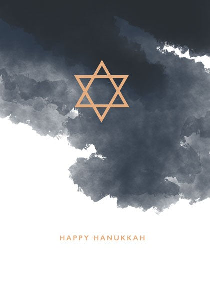 Hanukkah Star Peace & Blessings Card