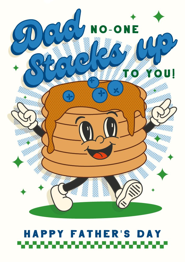 Dad No One Stacks Up Father's Day Card