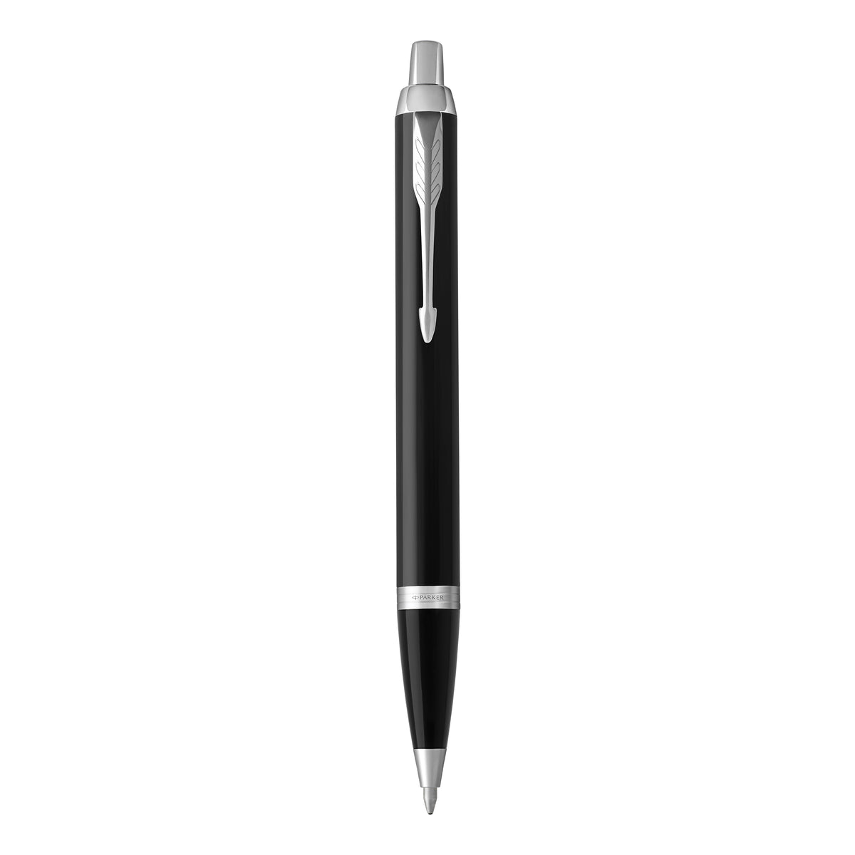 Parker IM Ballpoint | Black with Chrome Trim | Medium Blue