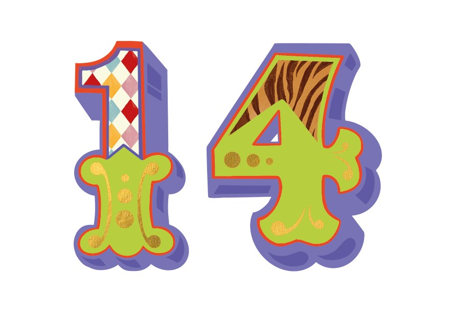 Age 14 Roll Up! Roll Up! Card