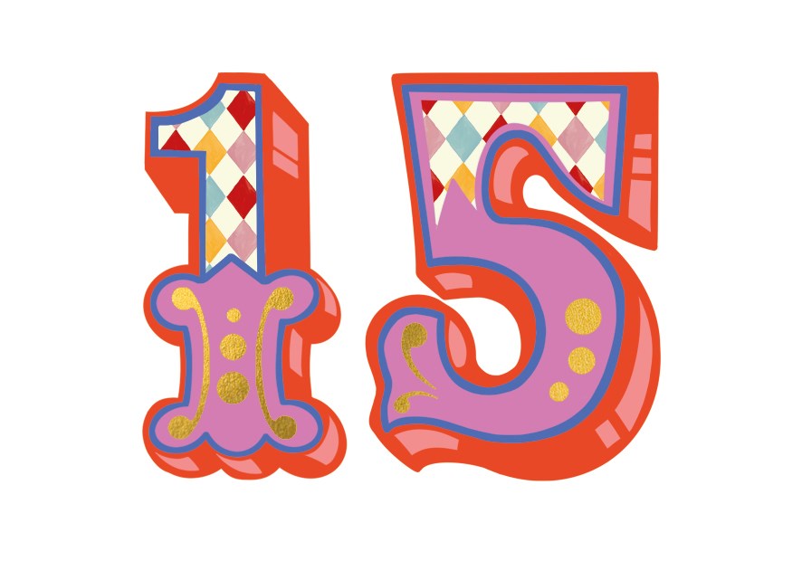 Age 15 Roll Up! Roll Up! Card