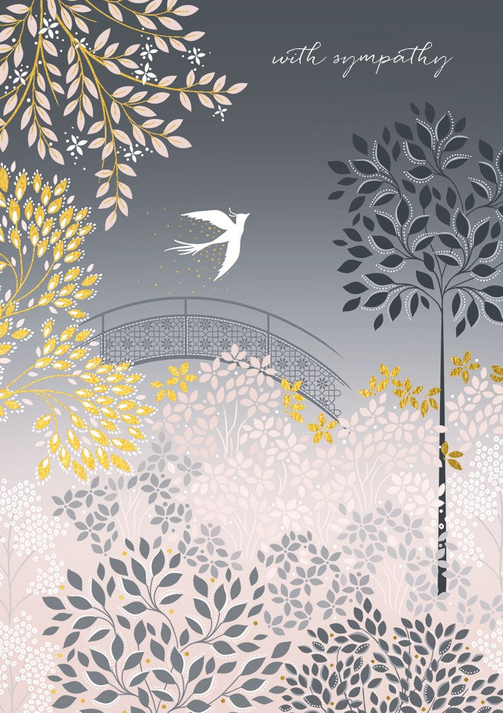 Sara Miller London with Sympathy Card
