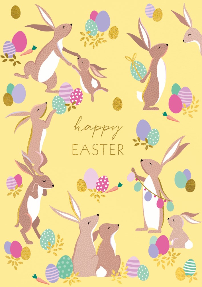 Easter Rabbits Card