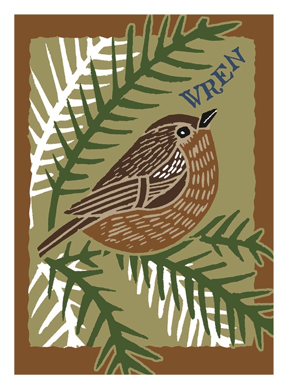 Wren Songbird Card