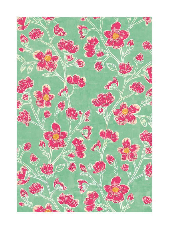 Geraniums Sunshine Garden Card