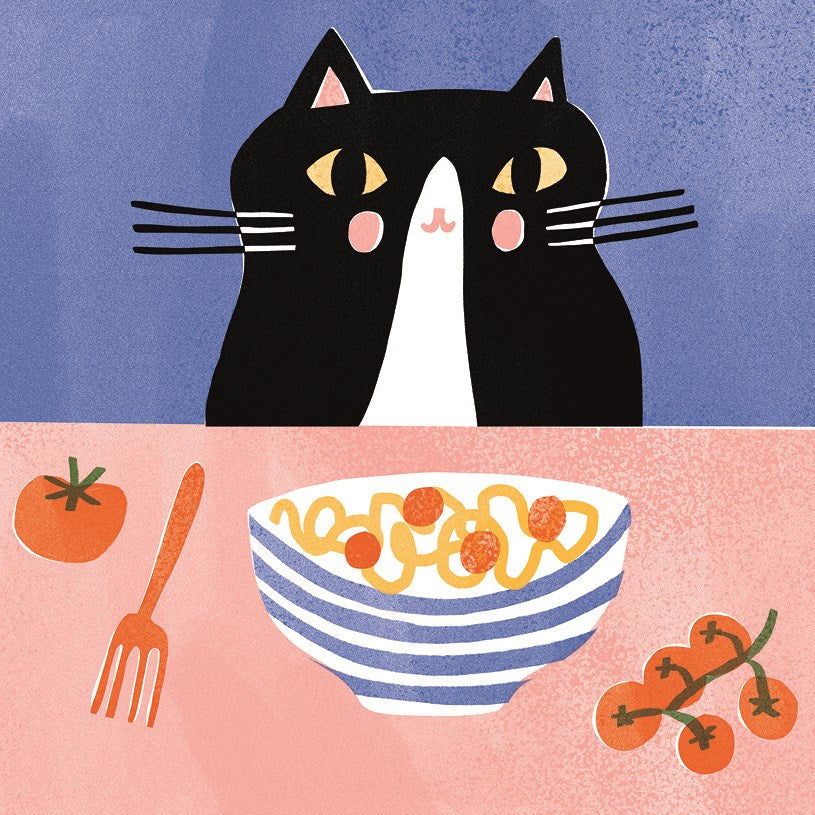 Dinner Time Sunpatch Cats Card