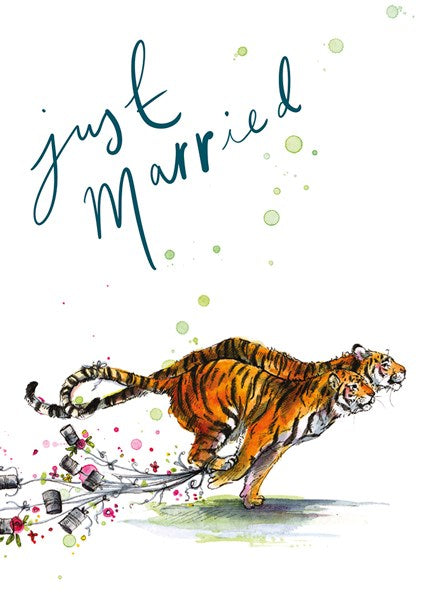 Just Married Snowtap Card