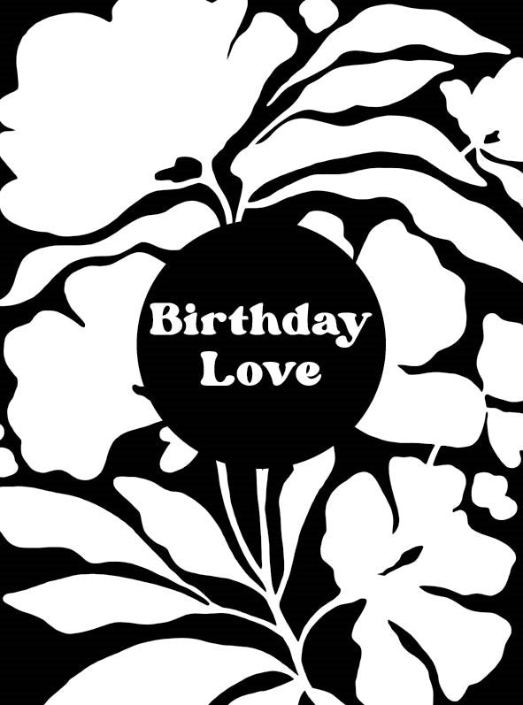Birthday Love Tidal Ink Card