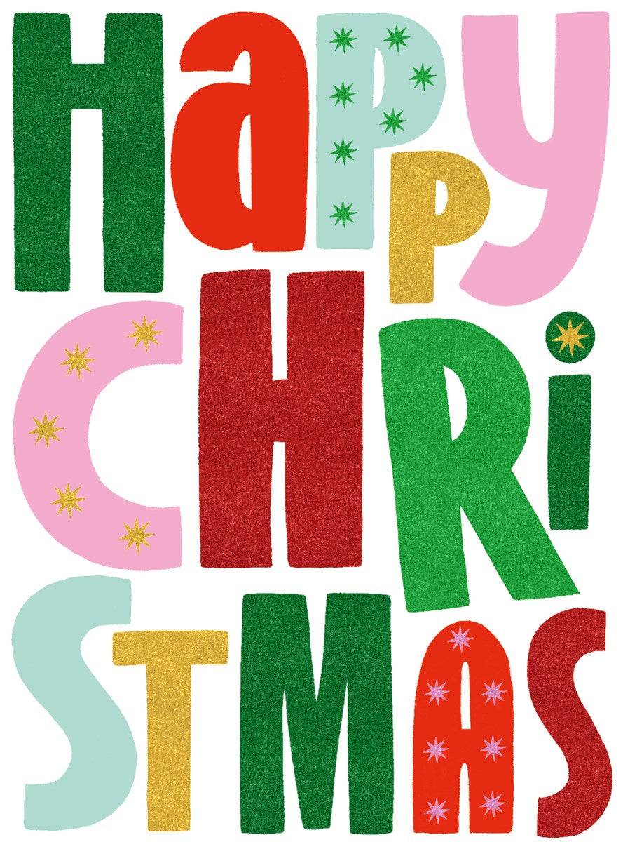 Happy Christmas Text Card