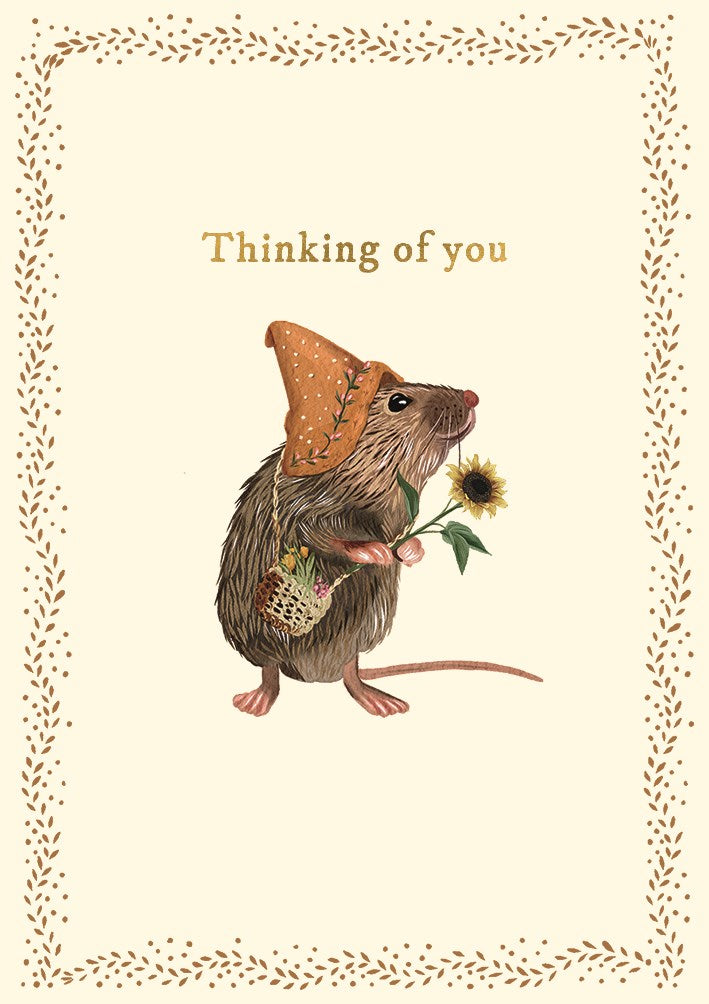 Thinking of You Little Mouse Card
