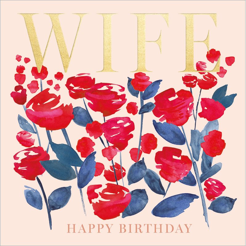 Wife Happy Birthday Greetings Card