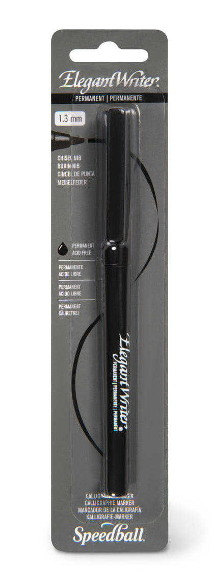 Speedball Permanent Elegant Writer Calligraphy Marker 1.3mm – Black