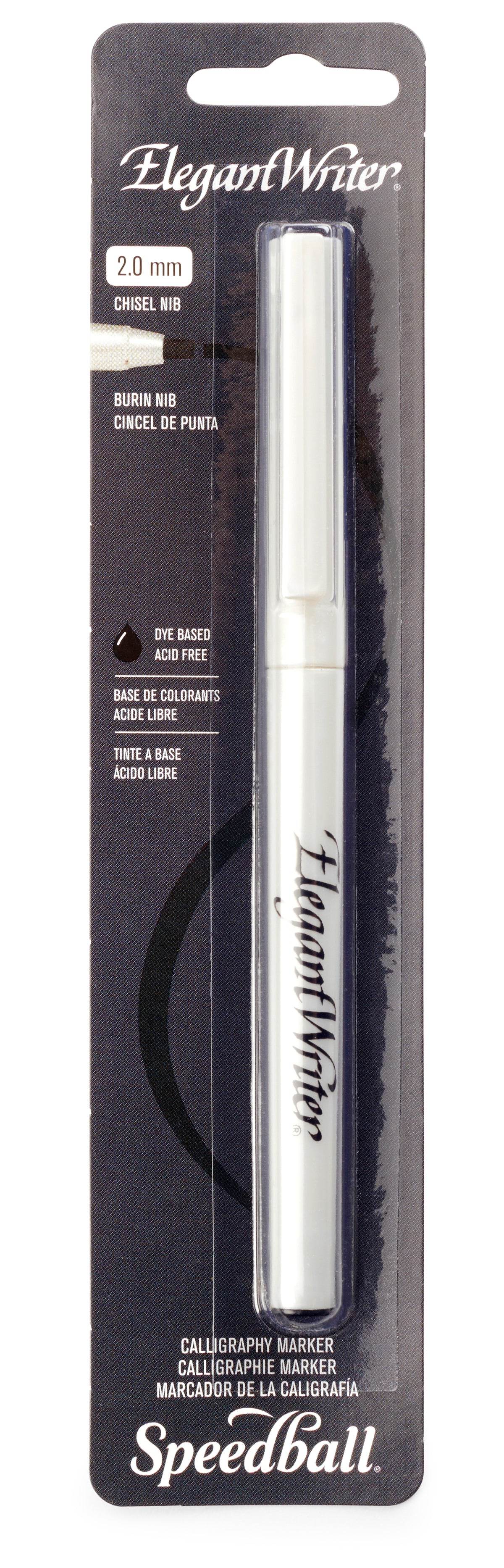 Speedball Elegant Writer Calligraphy Marker, Fine – Black