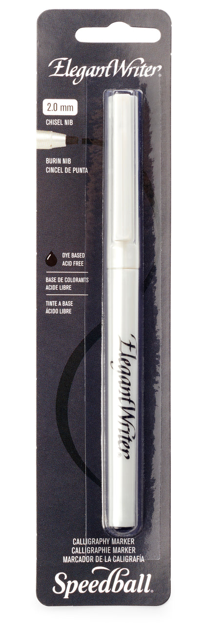 Speedball Elegant Writer Calligraphy Marker, Fine – Black
