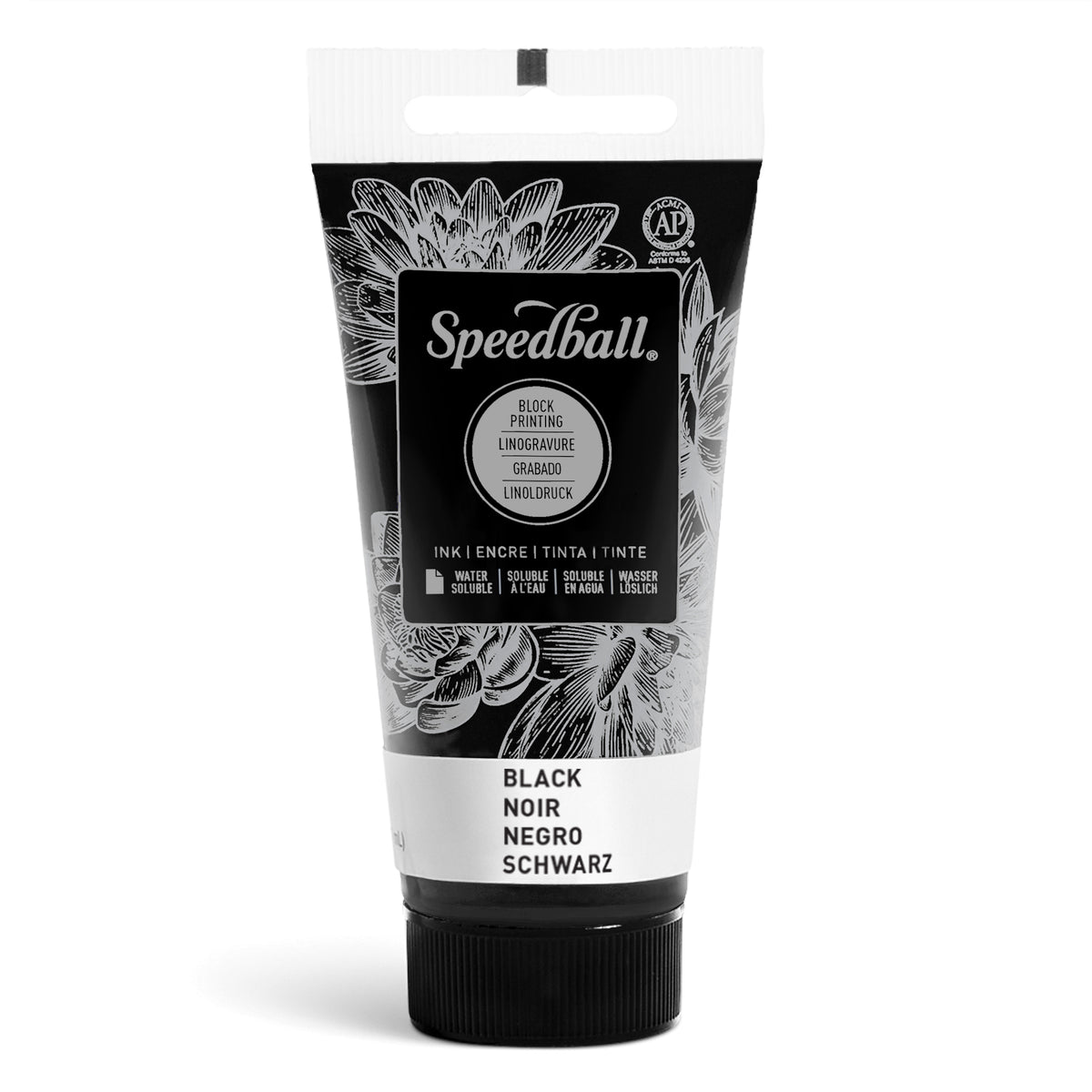 Speedball Water-Soluble Block Printing Ink 37ml – Black