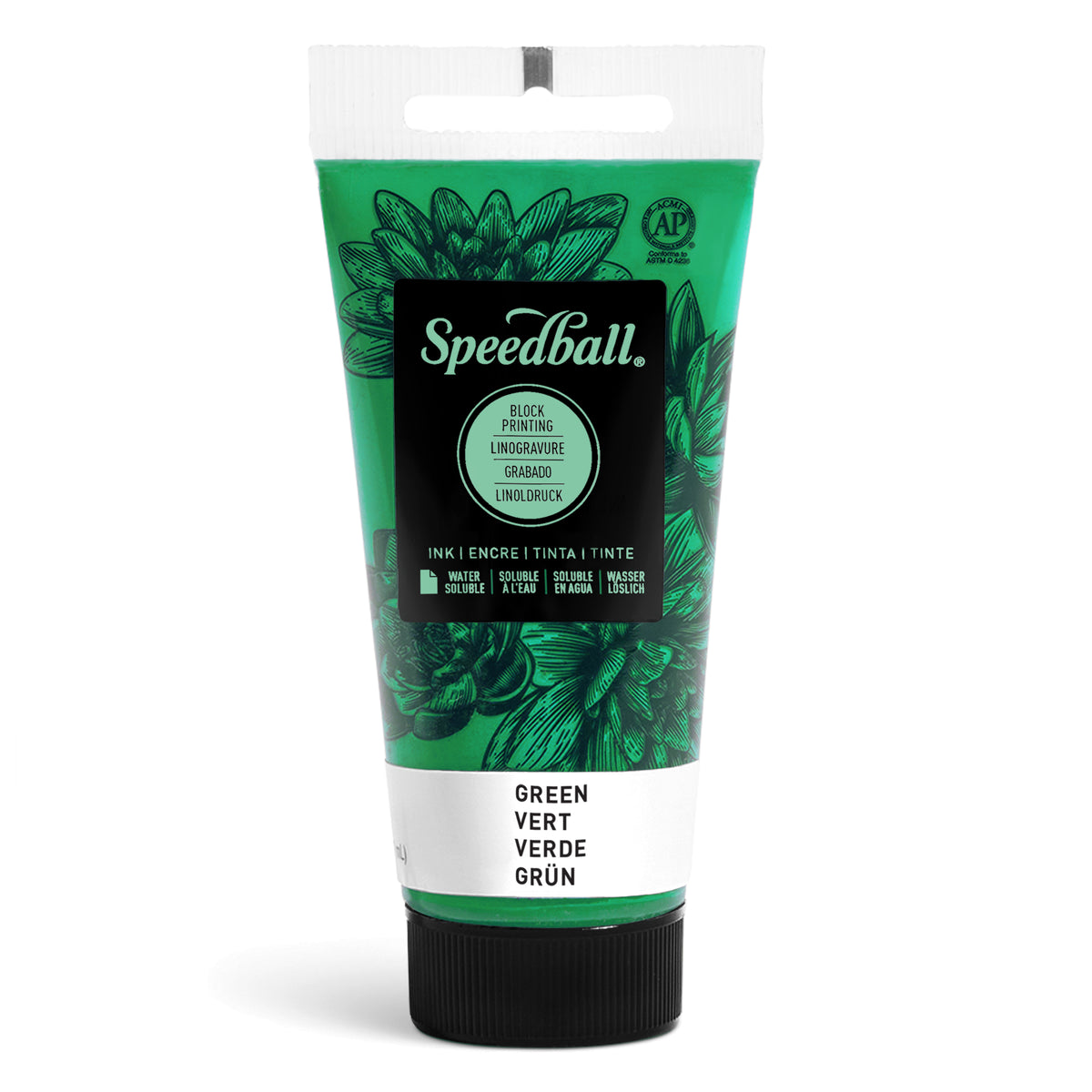Speedball Water-Soluble Block Printing Ink 37ml – Green
