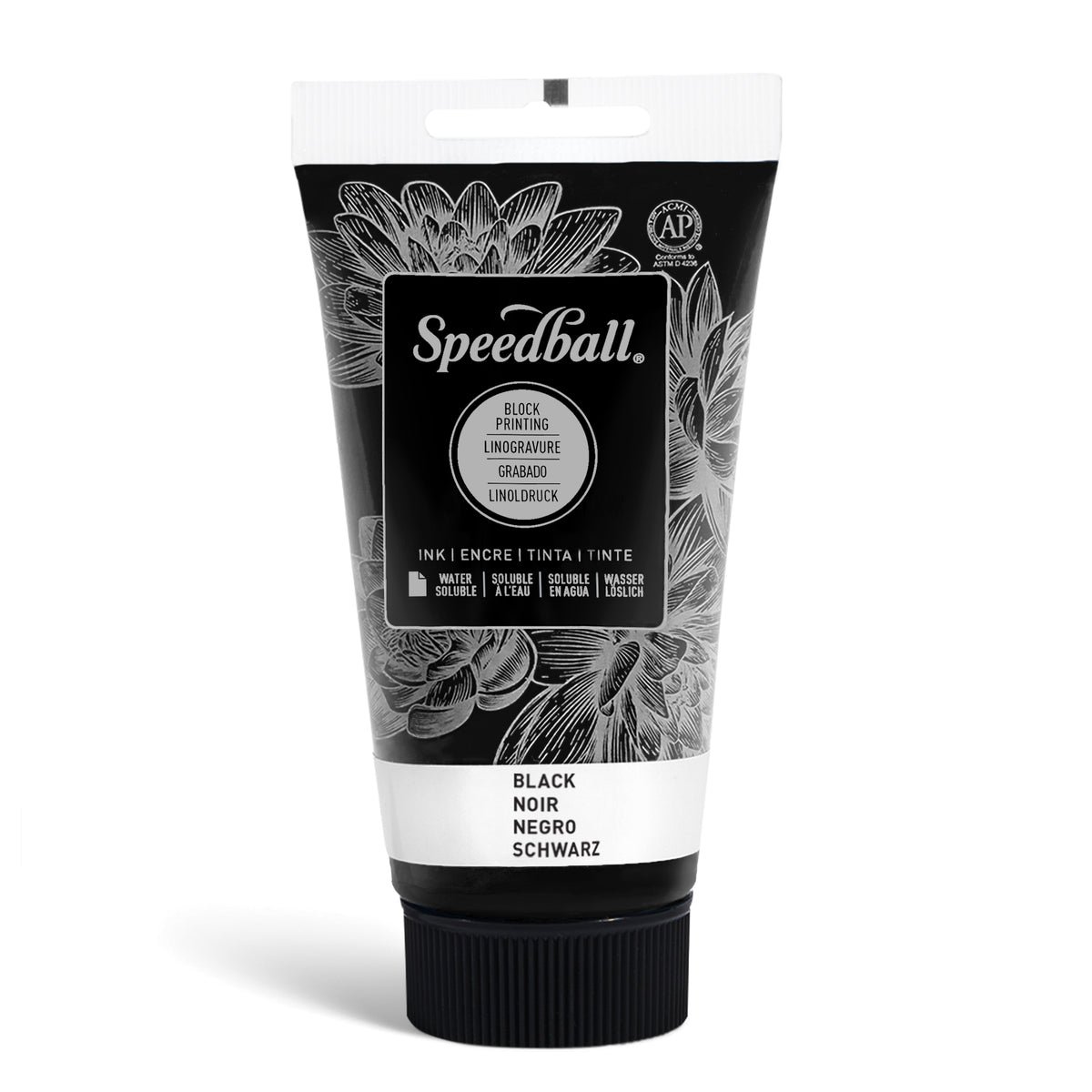 Speedball Water-Soluble Block Printing Ink 75ml – Black