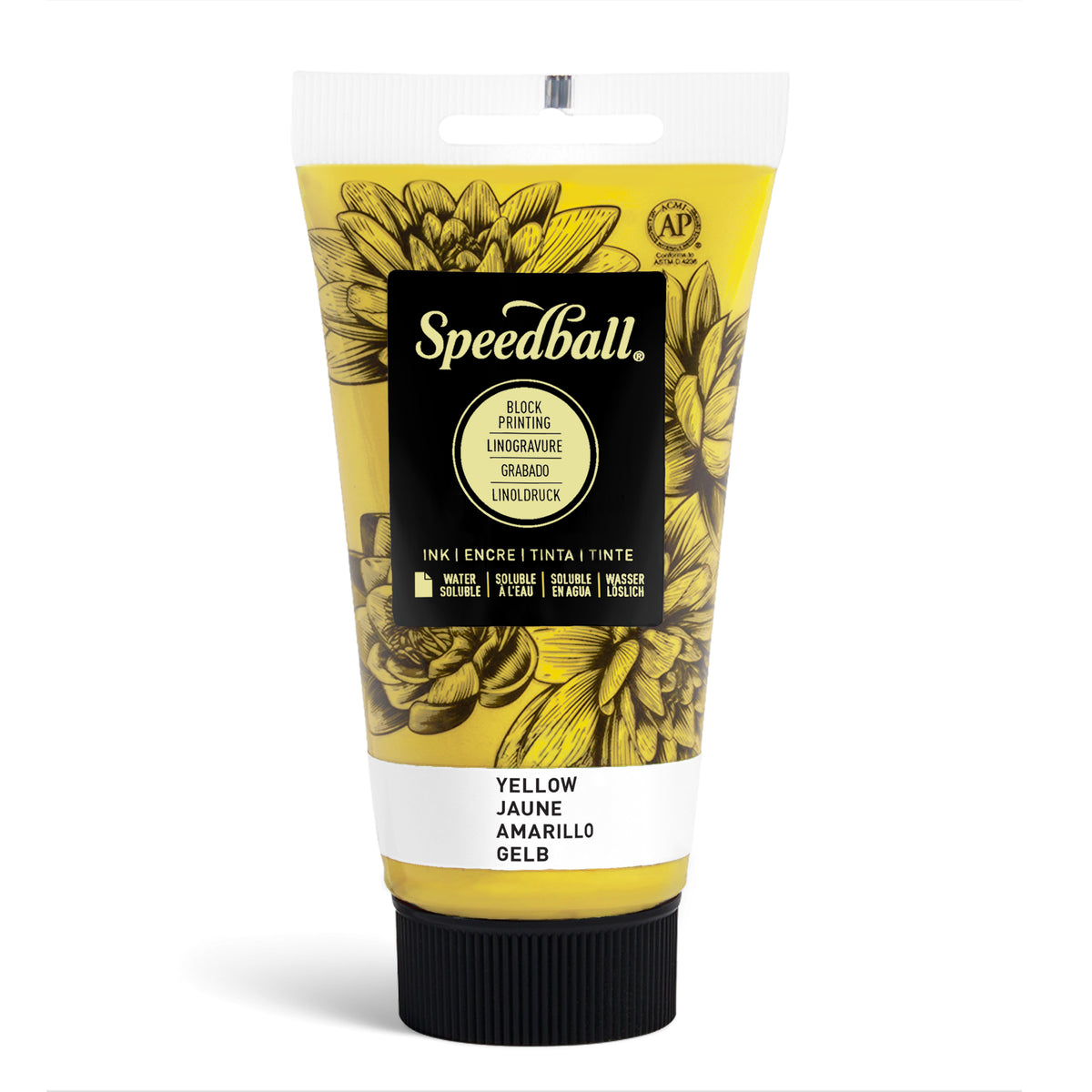 Speedball Water-Soluble Block Printing Ink 75ml – Yellow