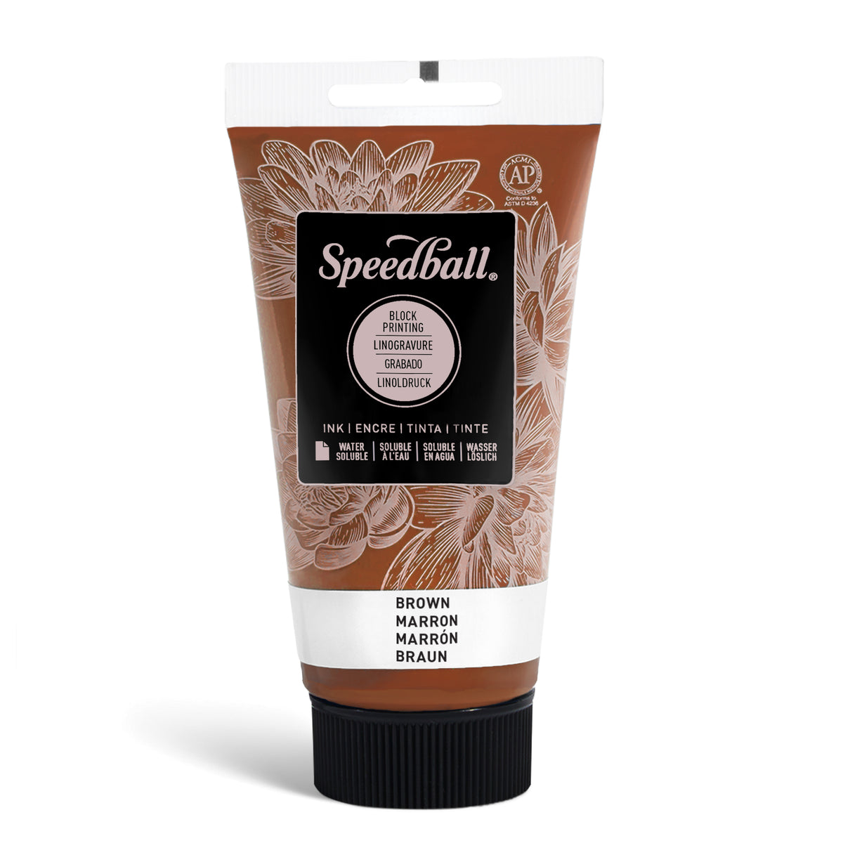 Speedball Water-Soluble Block Printing Ink 75ml – Brown