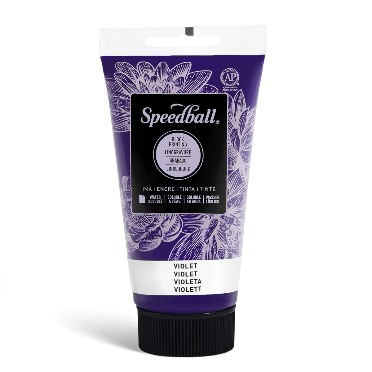 Speedball Water-Soluble Block Printing Ink 75ml – Violet