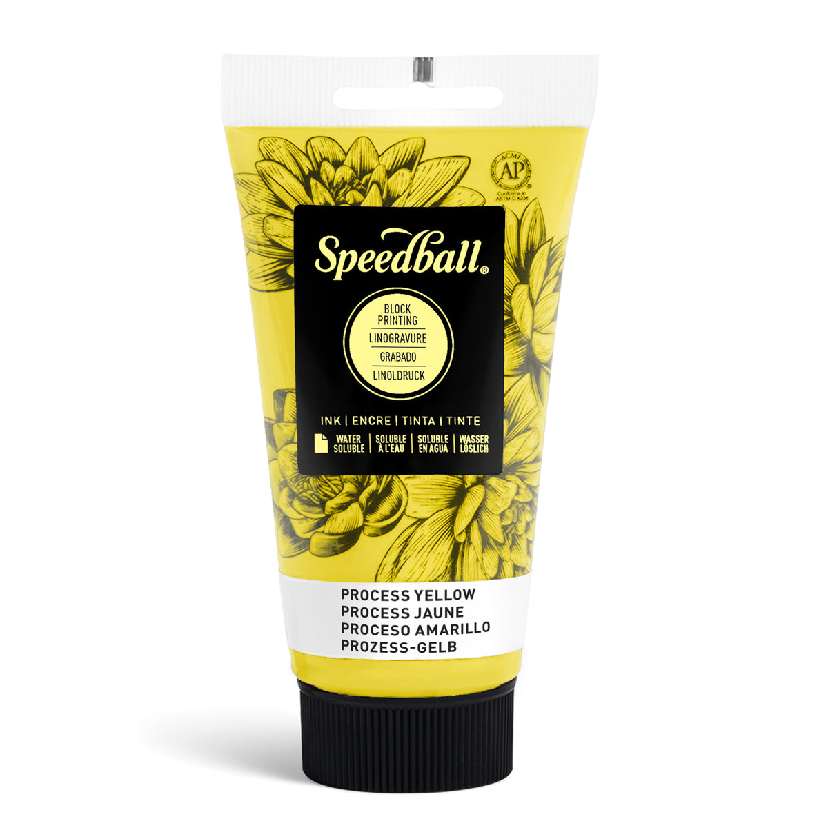Speedball Water-Soluble Block Printing Ink 75ml – Process Yellow