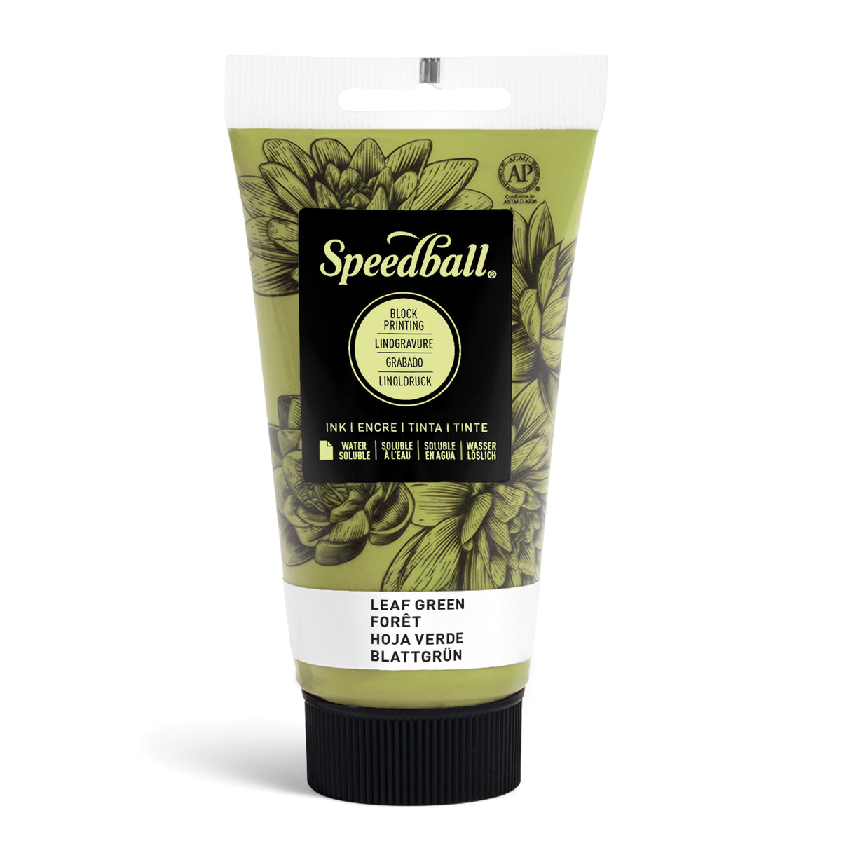 Speedball Water-Soluble Block Printing Ink 75ml – Leaf Green