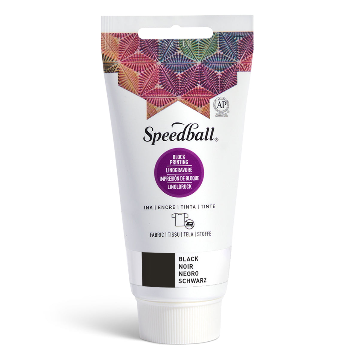 Speedball Fabric Block Printing Ink 74ml – Black