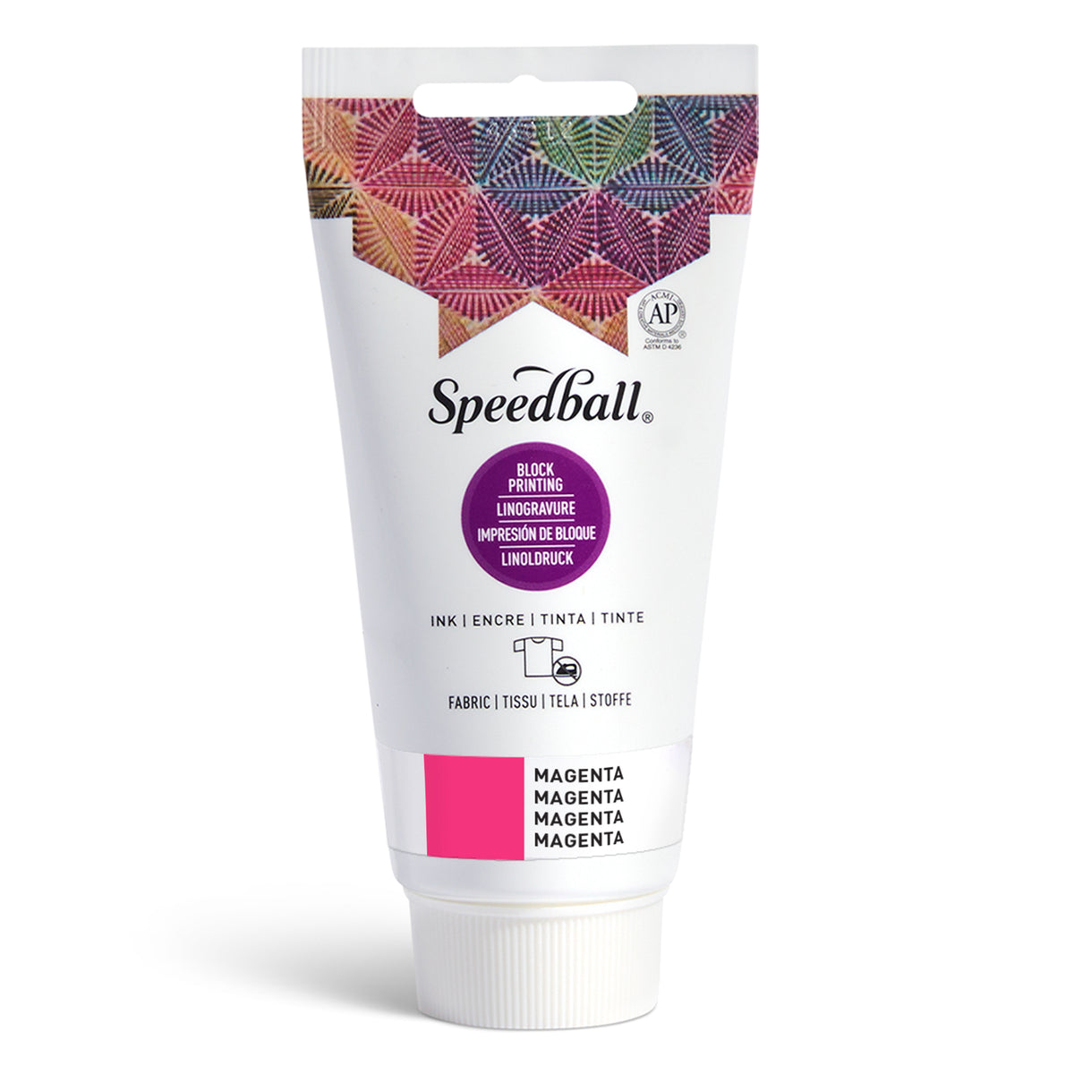 Speedball Fabric Block Printing Ink 74ml – Magenta