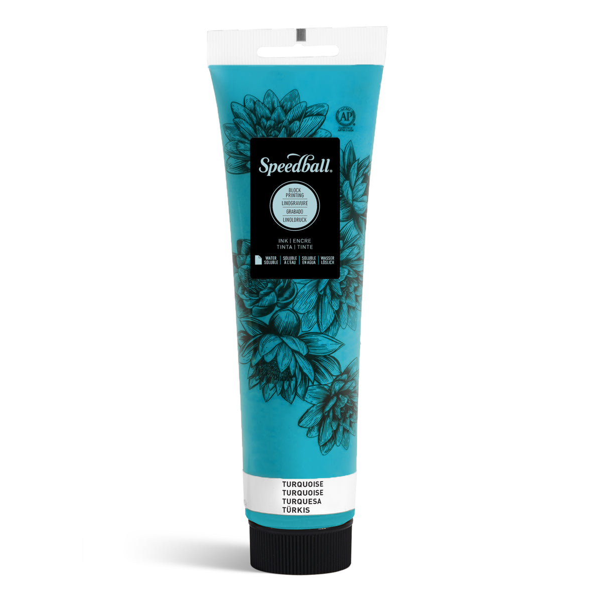 Speedball Water-Soluble Block Printing Ink 150ml – Turquoise