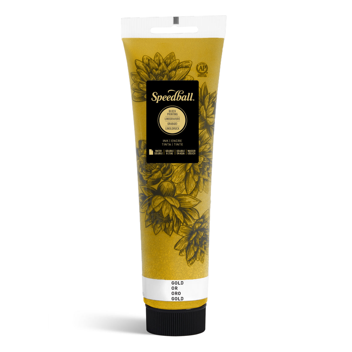 Speedball Water-Soluble Block Printing Ink 150ml – Gold