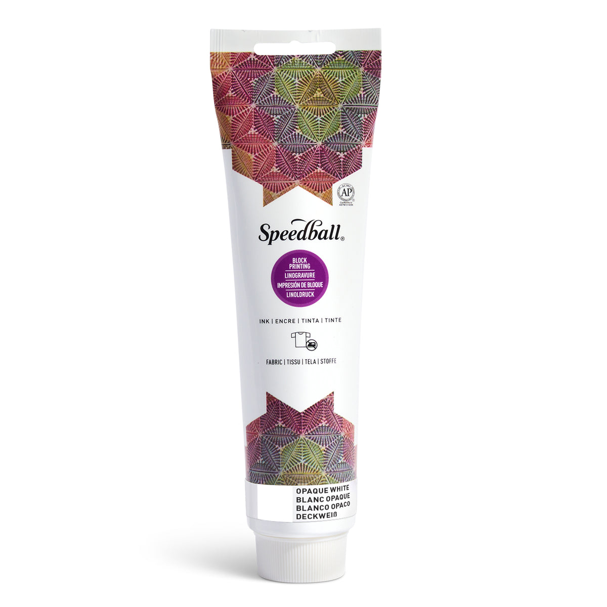 Speedball Fabric Block Printing Ink 148ml – Opaque White