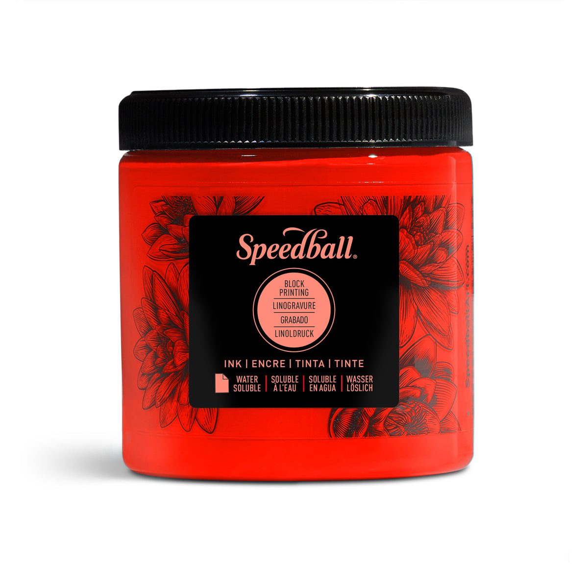 Speedball Water-Soluble Block Printing Ink 236ml – Red