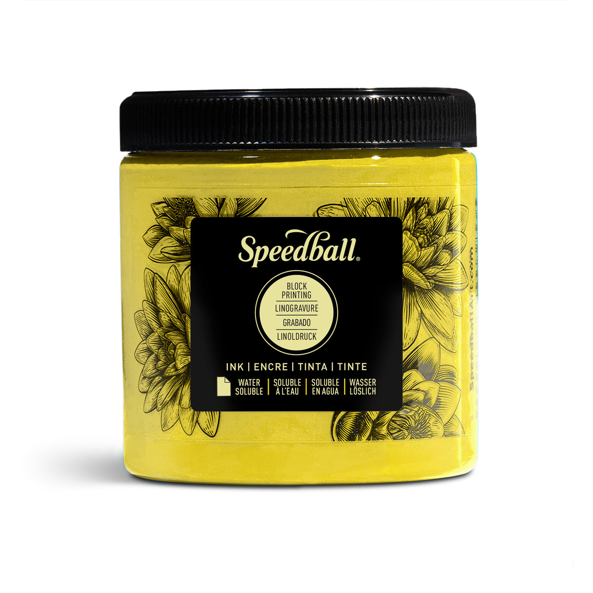 Speedball Water-Soluble Block Printing Ink 236ml – Yellow