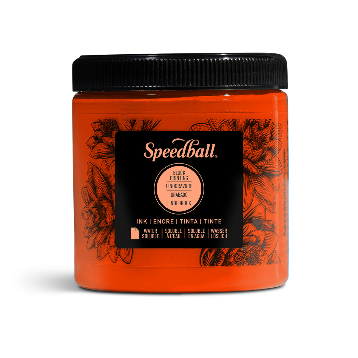 Speedball Water-Soluble Block Printing Ink 236ml – Orange
