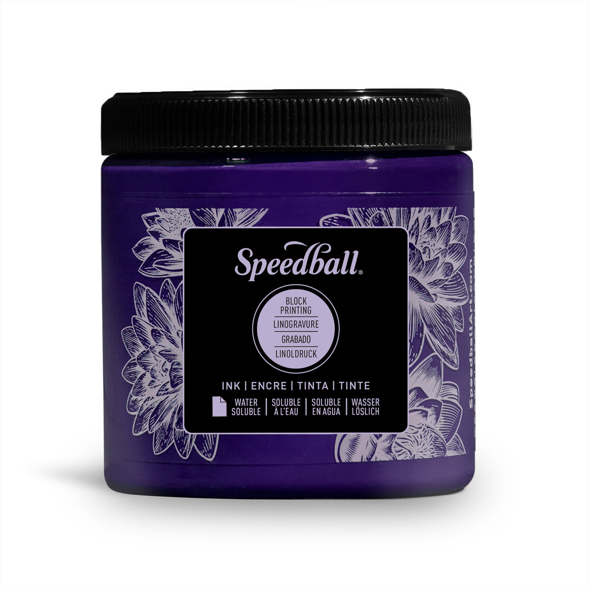 Speedball Water-Soluble Block Printing Ink 236ml – Violet