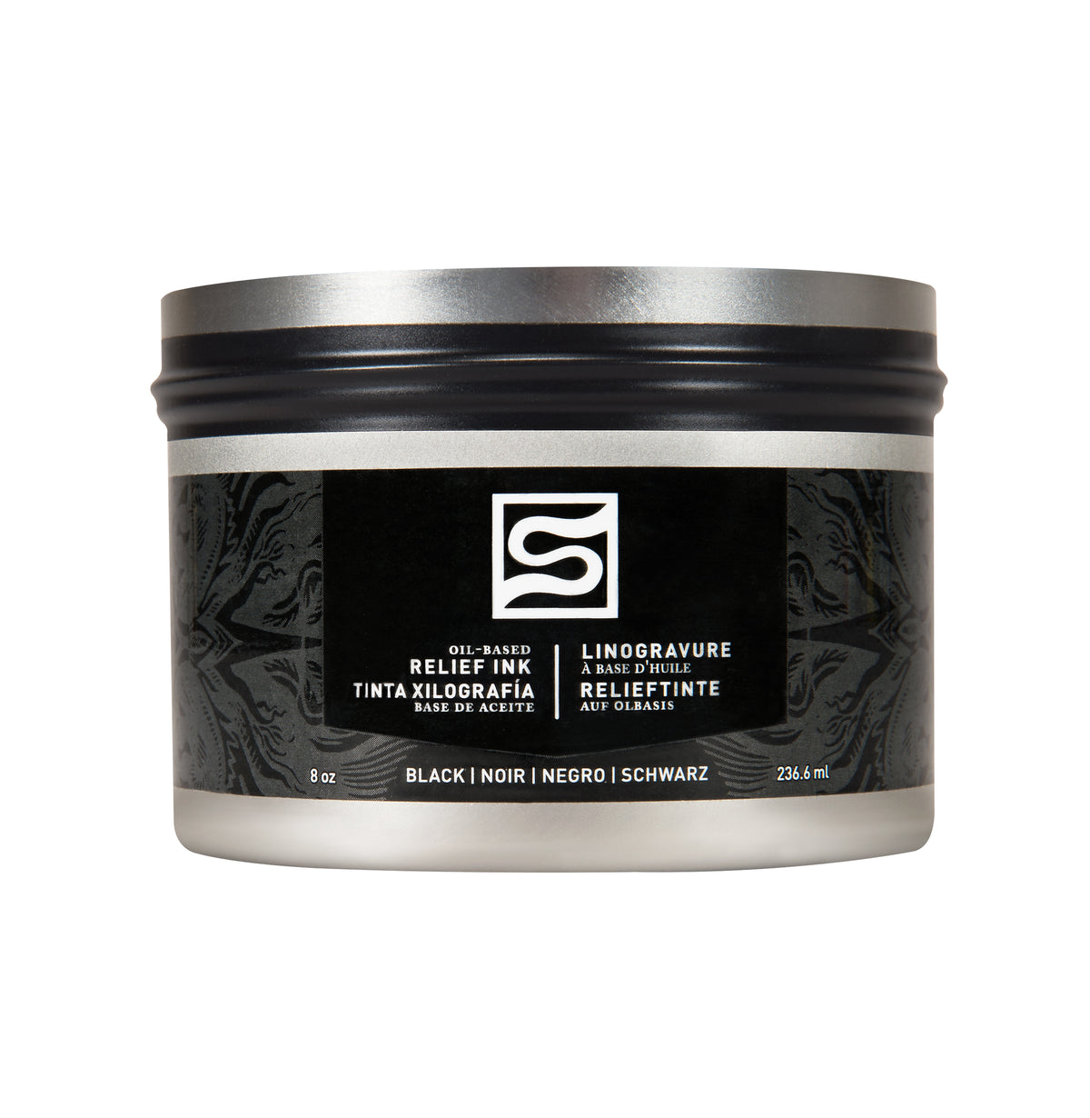 Speedball Oil-Based Block Printing Ink 236ml – Black